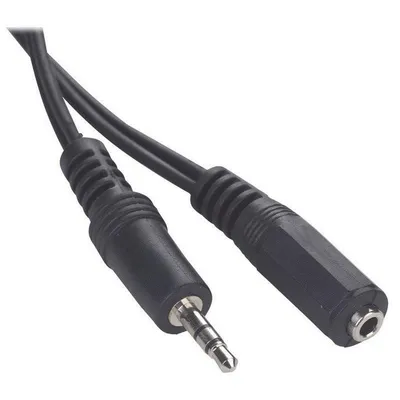 Audio-Kabel Jack 3.5mm Männlich/Weiblich 2m Schwarz Gembird