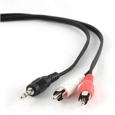 Audiokabel Stereo Gembird 3.5mm auf 2xRCA Männchen/Männchen 2,5m