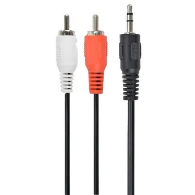 Gembird Audiokabel 3,5mm Klinke auf 2x Cinch Stecker/Stecker 5m