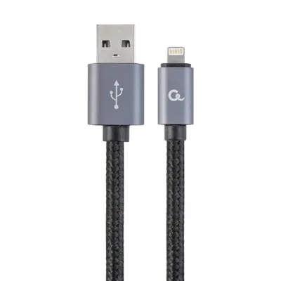 USB 2.0 Ladekabel Gembird CCB-MUSB2B-AMLM-6 Schwarz 1,8 m USB A zu Lightning USB 2.0 Ladekabel Gembird CCB-MUSB2B-AMLM-6 Schwarz 1,8 m USB A zu Lightning