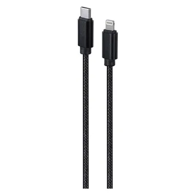 Gembird Cotton braided CM to 8-pin cable with metal connectors, 1.8 m, black
