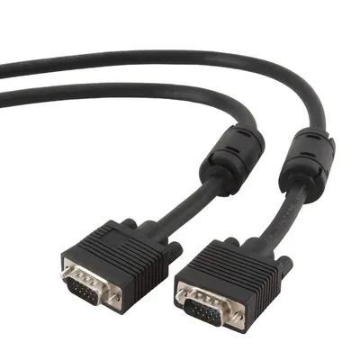 Gembird CC-PPVGA-5M-B VGA-Kabel HD15 Stecker/Stecker, 5 m, Schwarz