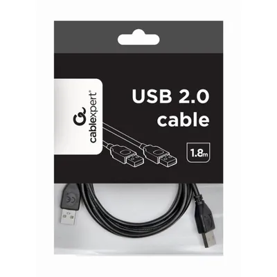 USB-Kabel Gembird CCP-USB2-AMAM-6 1,8m USB A USB A schwarz