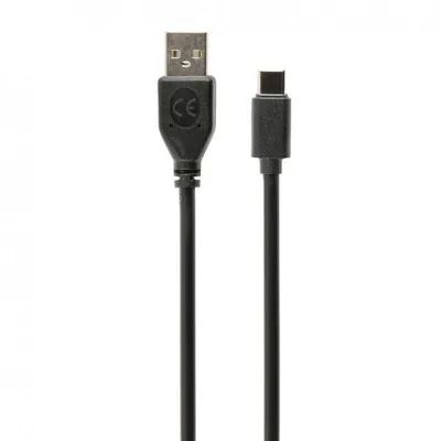 USB-Kabel Gembird CC-USB2-AMCM-1M 1m USB 2.0 A-Male auf C-Male Schwarz Goldkontakte