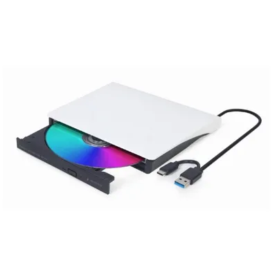 DVD-Laufwerk Gembird DVD-USB-031-BW extern USB Typ-C Schwarz Frontloader