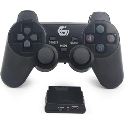 Gembird JPD-WDV-01 Gaming-Controller Schwarz RF Gamepad PC, Playstation 2, Playstation 3