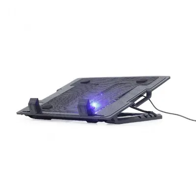 Gembird NBS-1F17T-01 Llaptop-Kühlpad 43,2 cm (17") 1500 RPM Schwarz
