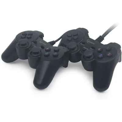 Gembird JPD-UDV2-01 Gaming-Controller Schwarz USB 2.0 Gamepad Analog / Digital PC