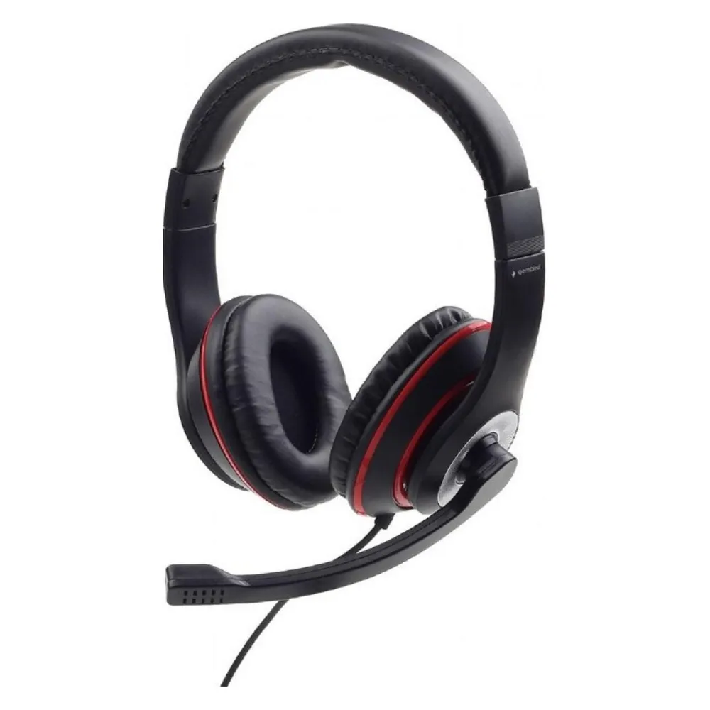 Gembird MHS-03-BKRD Kopfhörer & Headset Kabelgebunden Kopfband Gaming Schwarz