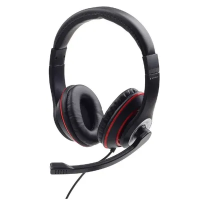 Gembird MHS-03-BKRD Kopfhörer & Headset Kabelgebunden Kopfband Gaming Schwarz, Rot