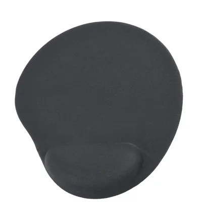 Mauspad Gembird MP-GEL-BLACK Gel Handballenauflage Monochrom 260x220 mm Schwarz