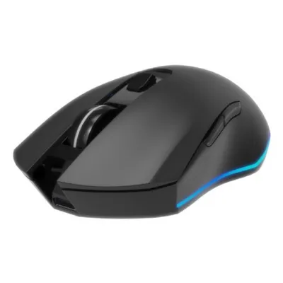 Maus Gembird kabellos 3200 DPI optisch RGB für Rechtshänder Schwarz