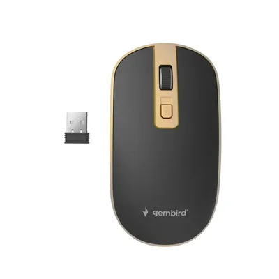 Ratón Gembird inalámbrico 1600 DPI 4 botones nanoreceptor USB ambidiestro