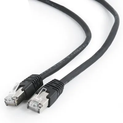 Netzwerkkabel Gembird PP6-1M/BK Cat6 1m Schwarz F/UTP RJ-45