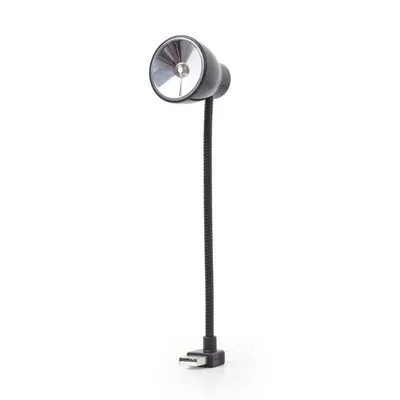 USB-LED-Schreibtischlampe Gembird NL-02 Schwarz mit flexiblem Hals