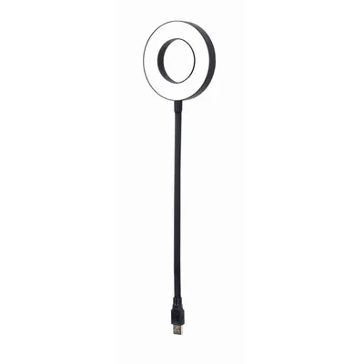 LED Ringlicht USB mit flexiblem Arm Gembird NL-LEDRING-01 Schwarz Weiß LED Ringlicht USB mit flexiblem Arm Gembird NL-LEDRING-01