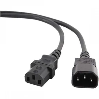 Gembird Stromkabel C13 auf C14 Stecker/Buchse 1,8 m Schwarz