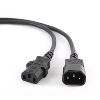 Gembird PC-189-VDE Stromkabel, C13 Stecker/Buchse, 1,8 m, Schwarz