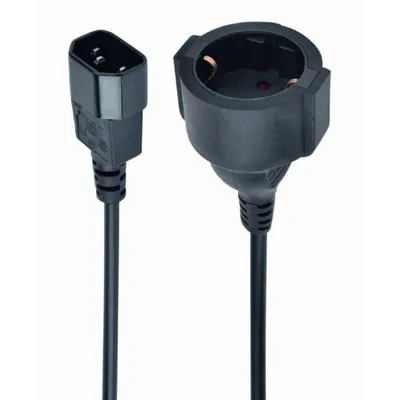 Gembird PC-SFC14M-01 Stromkabel Schwarz 0,15 m C14-Koppler