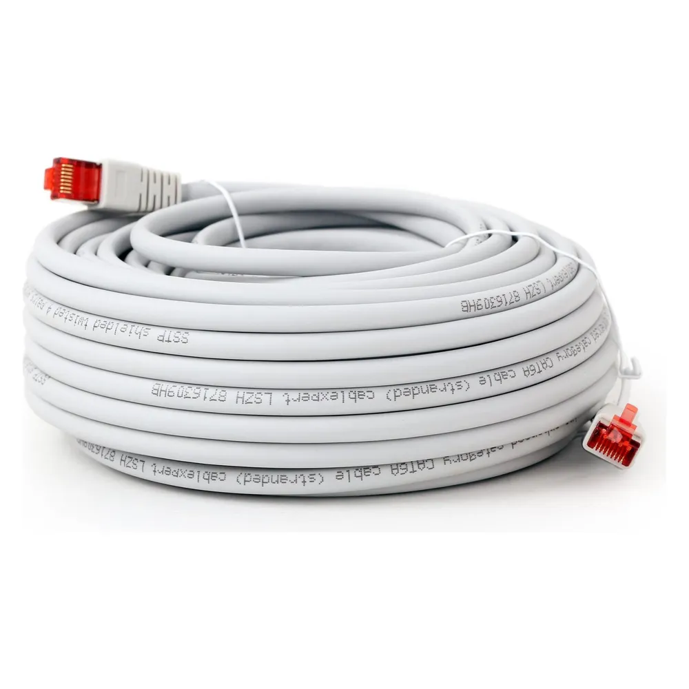 Gembird S/FTP Cat. 6A LSZH patch cord, grey, 45 m