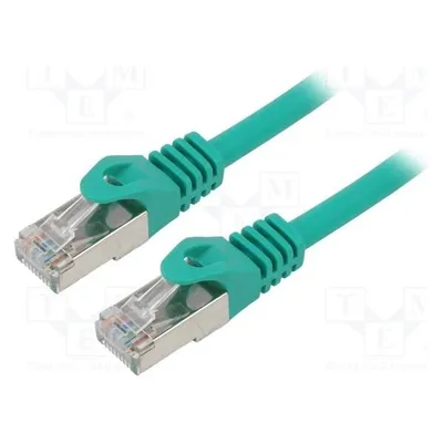 Gembird S/FTP Cat. 6A LSZH patch cord, green, 20 m