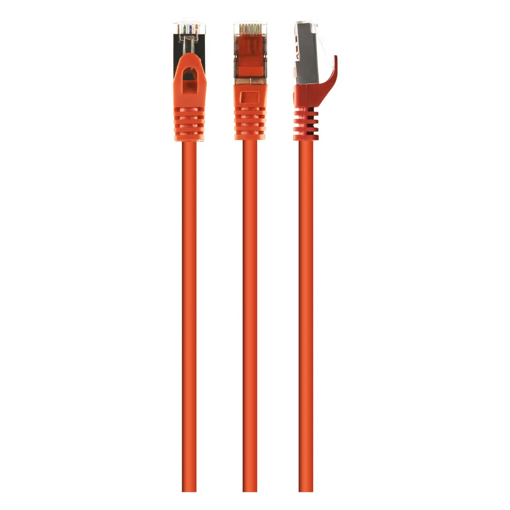 Gembird S/FTP Cat. 6A LSZH patch cord, orange, 0.5 m