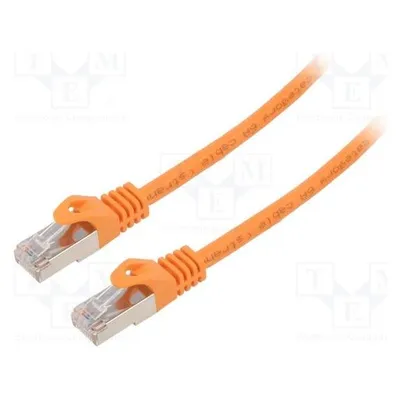 Gembird S/FTP Cat. 6A LSZH patch cord, orange, 10 m