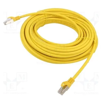 Gembird S/FTP Cat. 6A LSZH patch cord, yellow, 20 m