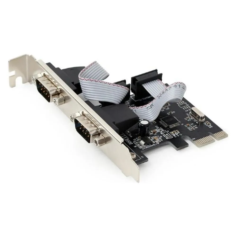 Erweiterungskarte Gembird SPC-22 PCIe RS-232 2 Ports Low-Profile Schwarz