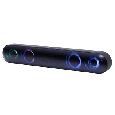 Gembird SPKBT-BAR400L Soundbar-Lautsprecher Schwarz 2.0 Kanäle 10 W