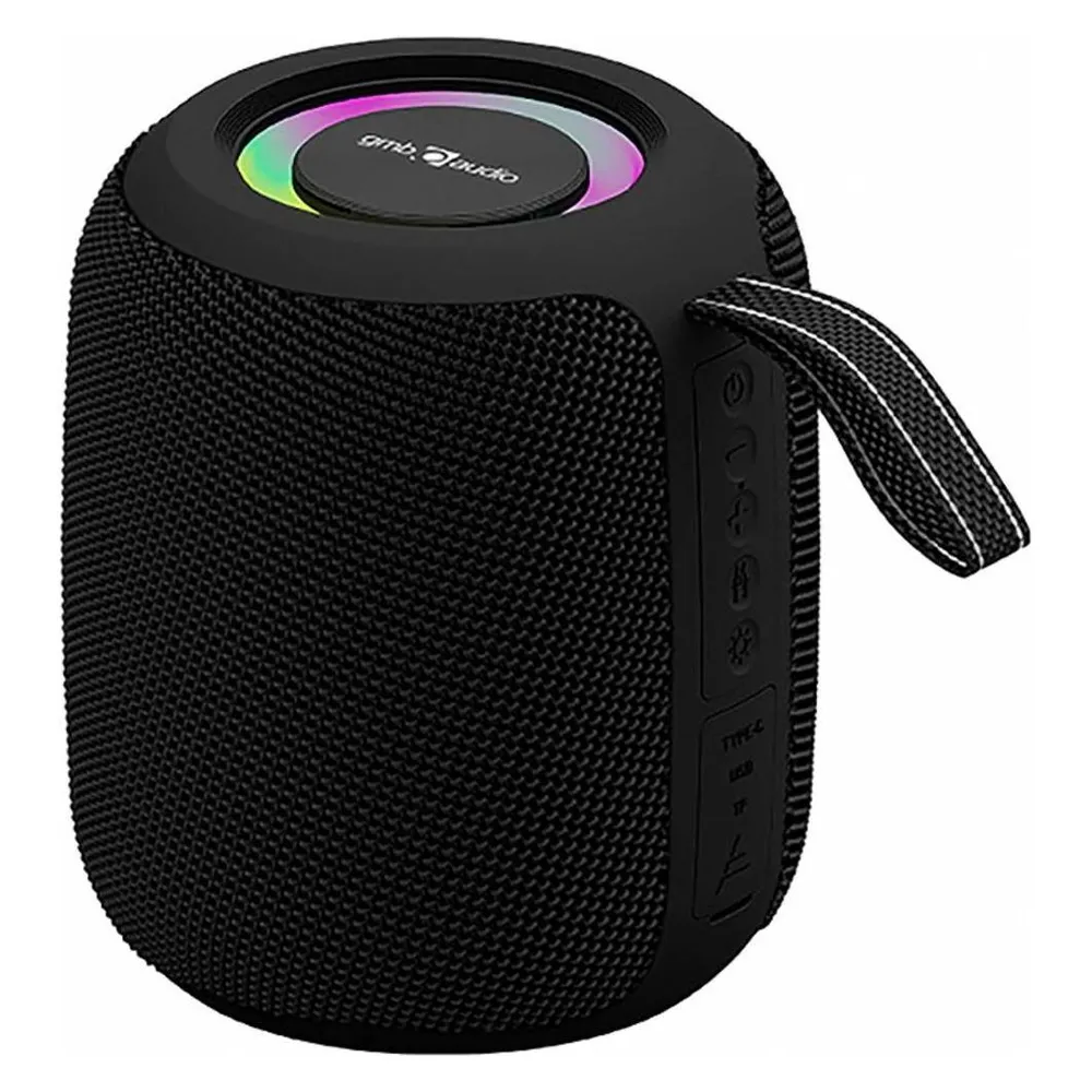 Lautsprecher Gembird Tragbar Bluetooth 8W mit RGB LED-Lichteffekt und Mikrofon
