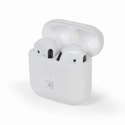 Auriculares Gembird inalámbricos bluetooth blancos con indicador LED y estuche de carga