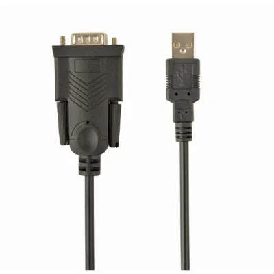 Gembird UAS-DB9M-02 USB-zu-Seriell-Kabel DB-9 Stecker/Stecker 1,5 m Schwarz