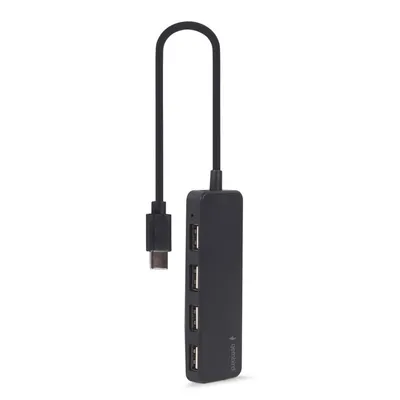 Hub Gembird 4 Ports USB 2.0 0,3 m Kabel Typ-C integriert UHB-CM-U2P4-01