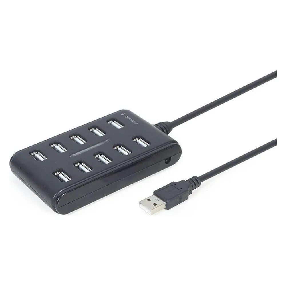 Hub Gembird 10 Ports USB 2.0 UHB-U2P10P-01 Schalter LED Schutz