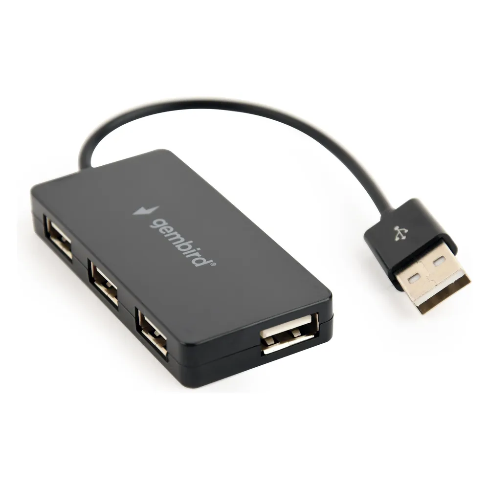 Hub Gembird 4 Ports 480 Mbit/s USB 2.0 UHB-U2P4-04 Plug & Play