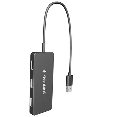 Hub Gembird 4 Ports 480 Mbit/s USB 2.0 UHB-U2P4-04 Plug & Play