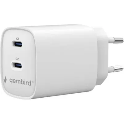 USB-Ladegerät Gembird 45W Power Delivery 2 USB-C-Anschlüsse