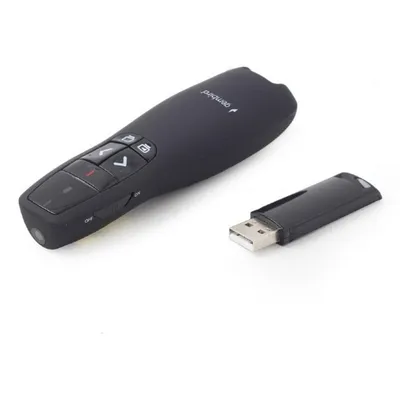 Fernbedienung Gembird WP-L-12 IR Wireless für Projektionsleinwände Schwarz