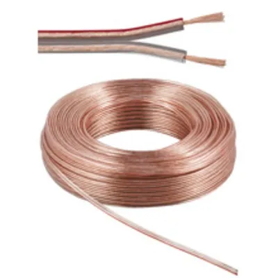 Lautsprecherkabel 2,5 mm² Kupfer OFC transparent 25 m