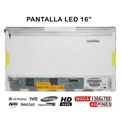 LED-Display Toshiba Satellite A660D 16 Zoll 1366x768 40 Pins