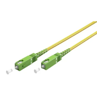Glasfaserkabel Goobay 30 m SC-APC auf SC-APC FTTH OS2 Singlemode