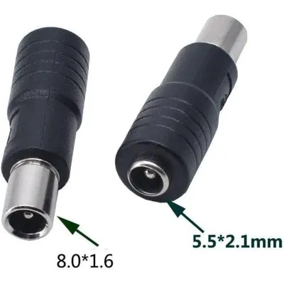 Adapter DC 5,5x2,5 mm Weiblich zu 8 mm Männlich