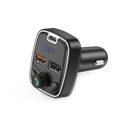 Auto-Ladegerät Sikenai CP-10 Dual USB-C PD18W Bluetooth Schwarz