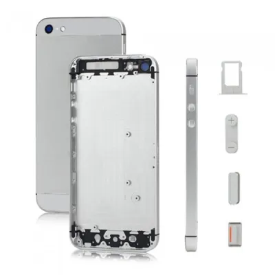iPhone 5 Rückseite A1428 A1429 A1442 Silber und Weiß