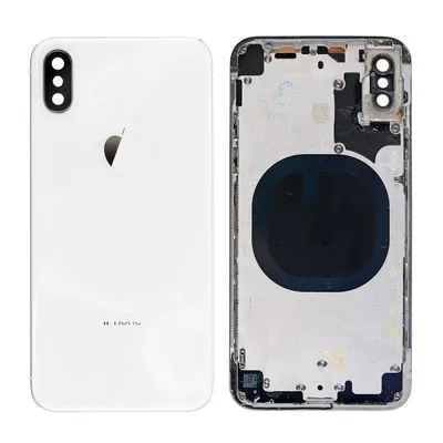 iPhone X A1865 A1901 Komplett-Rückseitenschutz mit Rahmen