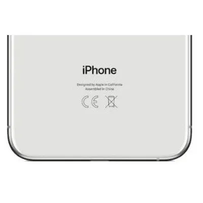 iPhone Xs Max Rückseitenabdeckung aus Glas, Weiß (Einfache Installation) (CE) Ersatzteil