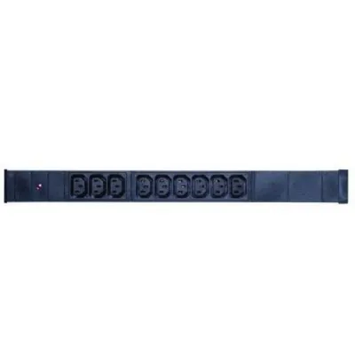Steckdosenleiste Genérica N/A 9 Steckplätze Aluminium Schwarz 1U 2