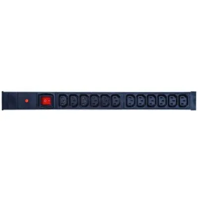 Steckdosenleiste Genérica TUPS043 12 C13 Steckplätze mit Schalter und LED