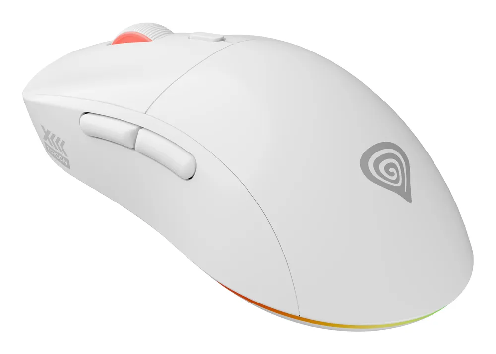 Gaming-Maus GENESIS Zircon XIII 26000 DPI RapidSpeed™ Wireless RGB Weiß 77g